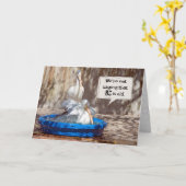 第80誕生日ペリカンユーモア カード (黄色い花)