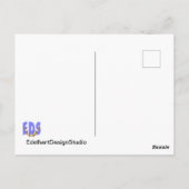 第80誕生日モザイク絵葉書 ポストカード (裏面)