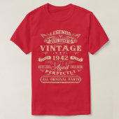 第80誕生日レジェンド生まれ1942 80 Yrs Ol Tシャツ (デザイン正面)