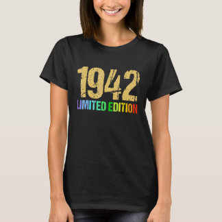 第80誕生日レディースメンズ80年1942 Tシャツ
