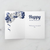 第80誕生日海軍バルーン カード (内部)