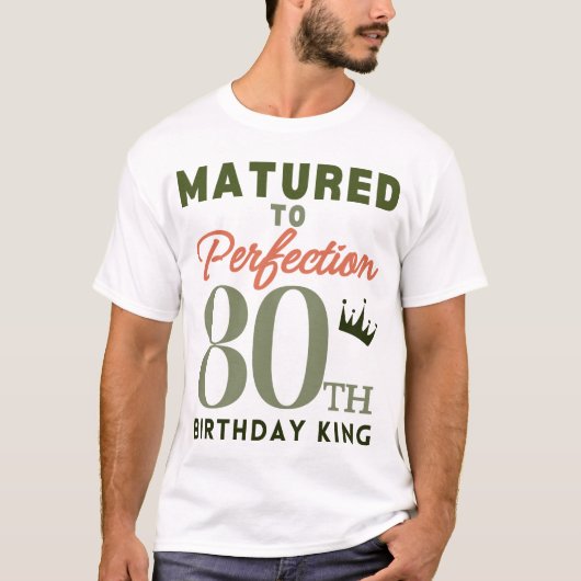 第80誕生日王 Tシャツ (正面)