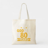 第80誕生日男賛美女80年 トートバッグ (裏面)