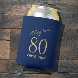 第80誕生日第80章青金ゴールド 缶クーラー