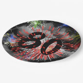 第80誕生日花火inクラウド紙プレート ペーパープレート (アングル)