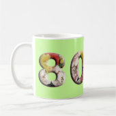 第80誕生日記念日のマイル標石のマグ コーヒーマグカップ (左)