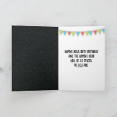 第80誕生日風船(アビエーターサングラス付) カード (内部)