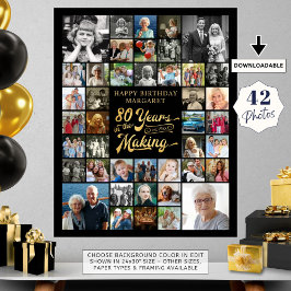 第80誕生日42写真集制作年 ポスター