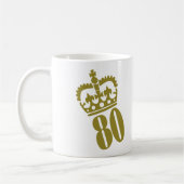 第80誕生日-数- 80 コーヒーマグカップ (左)