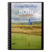第80誕生祝いのゴルフ来客名簿 ノートブック (正面)