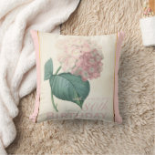 第80誕生祝いのヴィンテージのアジサイの枕 クッション (ブランケット)