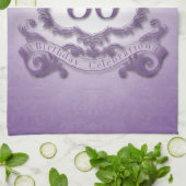 第80誕生祝いパーソナライズなK. Towel キッチンタオル (折り畳み)