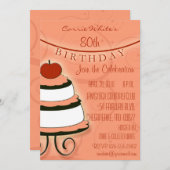 第80 -第89バースデーパーティ招待状 招待状 (正面/裏面)