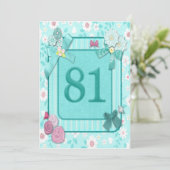 第81回誕生日パーティーの招待状 招待状 (スタンド正面)