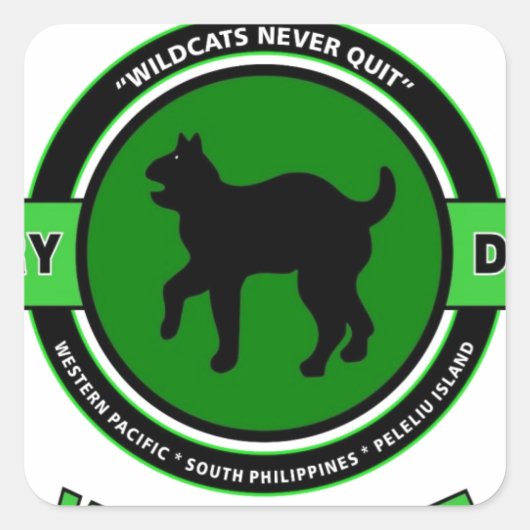 第81師団「山猫」師団 スクエアシール (正面)