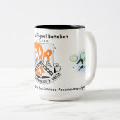 第82信号大隊歴史的コーヒーマグ#1 ツートーンマグカップ (正面右)