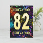 第82回バースデーパーティー招待花火大会 招待状 (スタンド正面)