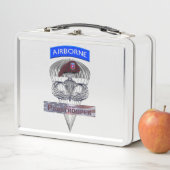 第82回空挺シニア・ジャンパー、アメリカ国旗 メタルランチボックス (インサイチュ)