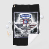 第82回空挺師団の爆発デザイン ゴルフタオル (インサイチュ)