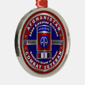 第82回空挺師団アフガニスタン退役軍人 メタルオーナメント (右)