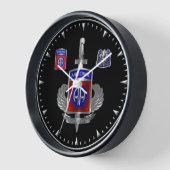 第82回空挺師団アフガニスタン退役軍人 壁時計 (傾斜)