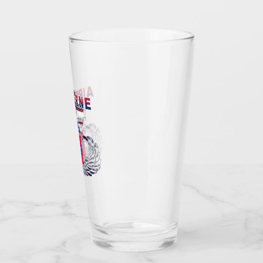 第82回空挺師団アメリカ国旗のジャンプ翼 タンブラーグラス (左)