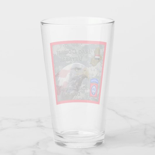 第82回空挺師団イラク戦闘退役軍人 タンブラーグラス (裏面)