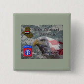 第82回空挺師団イラク戦闘退役軍人 缶バッジ (正面)