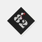 第82回誕生日パーティー風船 スタンダードカクテルナプキン (角)