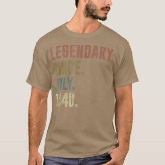 第82回誕生日ヴィンテージ1940年7月以来の伝説 Tシャツ
