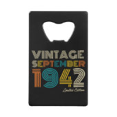 第82回誕生日ヴィンテージ1942年9月限定。 クレジットカード栓抜き (裏面)
