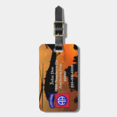 第82回ABN空挺師団退役軍人車 ラゲッジタグ (正面縦)