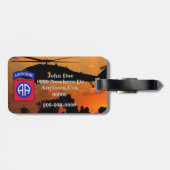 第82回ABN空挺師団退役軍人車 ラゲッジタグ (裏面横)