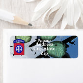 第82回ABN航空機師団住所 シール (インサイチュ)