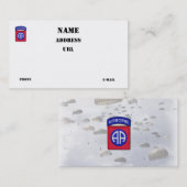 第82回ABN DIV空中部門ベットパッチ 名刺 (正面/裏面)