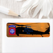 第82回ABN DIV空挺師団フォートブラッグ退役軍人 ラベル (インサイチュ)