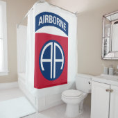 第82期機上師団Insignia軍隊退役軍人 シャワーカーテン (インサイチュ)