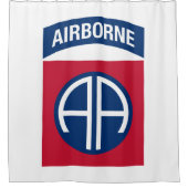 第82期機上師団Insignia軍隊退役軍人 シャワーカーテン (正面)