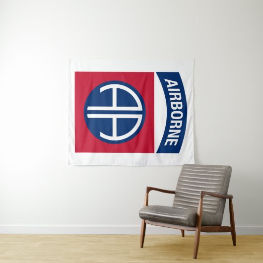 第82期機上師団Insignia軍隊退役軍人 タペストリー (インサイチュ(横))