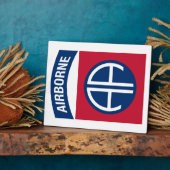 第82期機上師団Insignia軍隊退役軍人 フォトプラーク (側面)