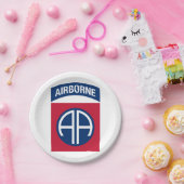 第82期機上師団Insignia軍隊退役軍人 ペーパープレート (パーティー)