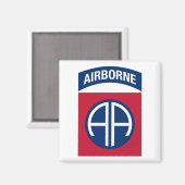 第82期機上師団Insignia軍隊退役軍人 マグネット (正面/裏面)