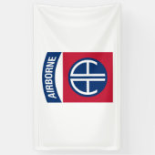 第82期機上師団Insignia軍隊退役軍人 横断幕 (縦)