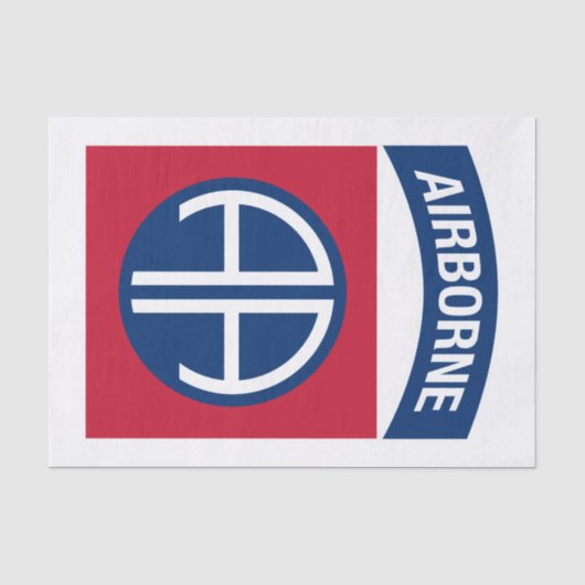 第82期機上師団Insignia軍隊退役軍人 薄葉紙 (正面)