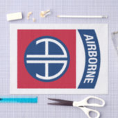 第82期機上師団Insignia軍隊退役軍人 薄葉紙 (クラフト)