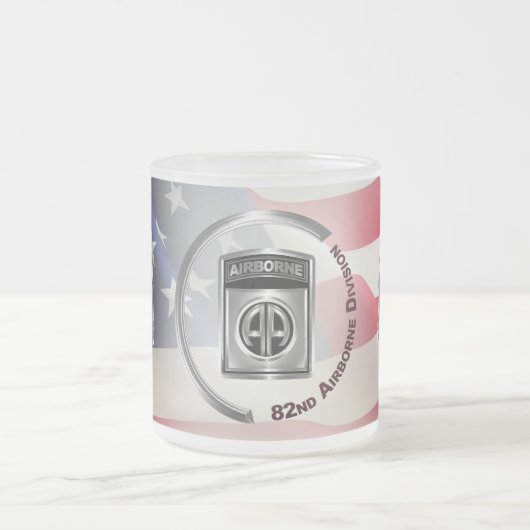 第82期空挺師団カスタマイズデザイン フロストグラスマグカップ (中央)