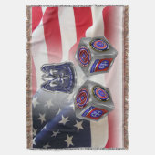 第82期空挺師団カスタムデザイン スローブランケット (正面縦)
