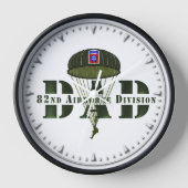 第82期空挺師団パパ 壁時計 (正面)