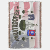 第82期空挺師団パラトパー スローブランケット (正面縦)