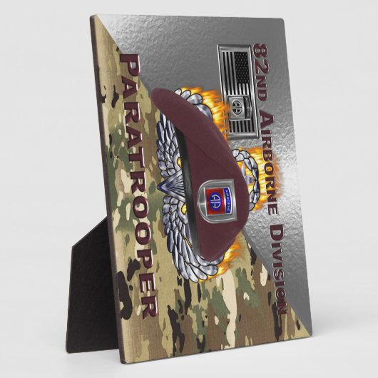 第82期空挺師団パラトパー フォトプラーク (側面)